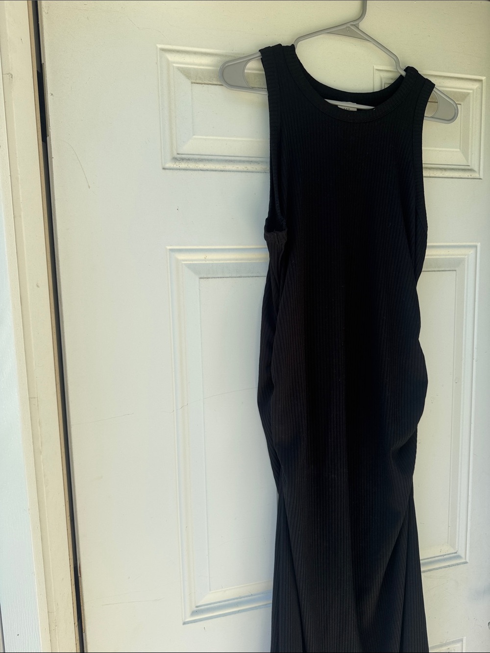 a new day Black Ribbed Tank Maxi Dress